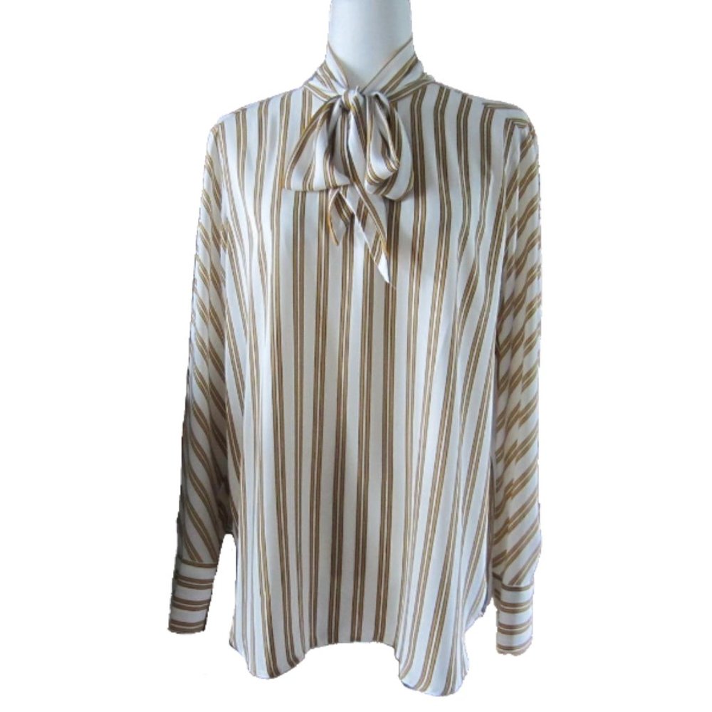 Loft Bow Tie Neck/Pussy Bow Blouse